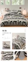 Juego de ropa de cama de algodón de alta calidad, funda de edredón individual, doble, tamaño Queen, juego de ropa de cama con estampado - details 14