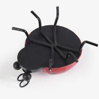 Estatua de Mini Metálica de Ladybug Beetle para Decoración del Hogar Adorno de Pared Colgante para Jardín Patio Figura de Escultura Exterior - details 5