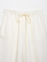 OUWU- 2025, Conjuntos De Pantalones Con Cuello Halter Para Mujer, Tops Asimétricos Con Espalda Descubierta A La Moda, Pantalones De Pierna Ancha Con Cordón, Trajes Informales - details 9