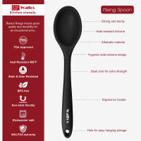 Cuchara de Silicona WALFOS para Pasteles y Sopas de Cocina con Mango Largo Utensilios de Cocina Material de Plástico y Cemento Forma de Cuchara - details 1