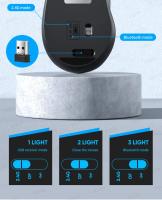 Ratón recargable con Bluetooth, inalámbrico, ergonómico, 1600dpi - details 2