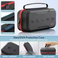 -Bolsa de almacenamiento grande para Nintendo Switch, estuche protector de transporte portátil, antiarañazos, impermeable, EVA, bolsa de viaje - details 2