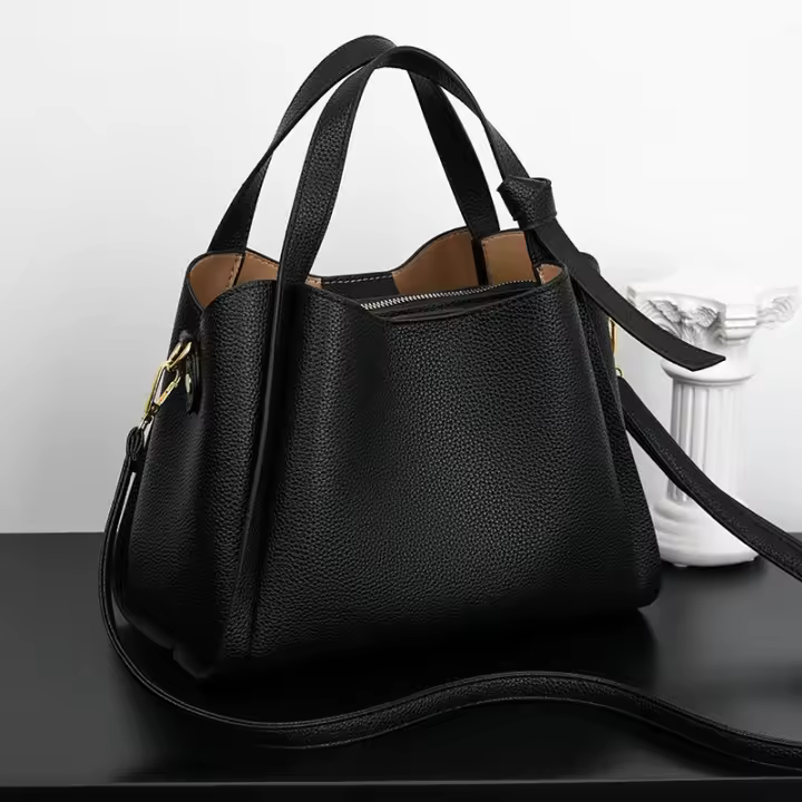 Bolso pequeño de cuero PU elegante para mamá de Mediana, Bolso Cruzado de hombre Simple y magnífico, informal, a la moda, Nuevo - 1
