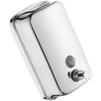 Dispensador manual de champú de acero inoxidable grueso 304, botella desinfectante para manos montada en la pared, utilizada en el baño - details 4