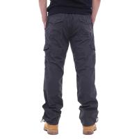 Pantalones Cargo para Hombres 100% Algodón Cintura Elástica, Múltiples Bolsillos, Listos para la Aventura al Aire Libre - details 2