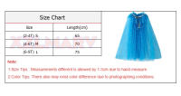 Capa de disfraz de princesa para niña, accesorios de fiesta, Blancanieves, Elsa, Anna, Rapunzel, Aurora, lentejuelas, tul, Halloween - details 0