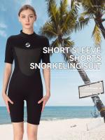 Traje De Neopreno De Una Pieza Con Mangas Cortas De 3 Mm De Grosor, Traje De Surf Y Snorkel Térmico Con Protección Solar - details 3