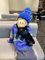 Gorro de Invierno de Punto para Bebé con Patrón de Oso Lindo Accesorio de Moda Cálido para Niños de 0-6 Años - details 1