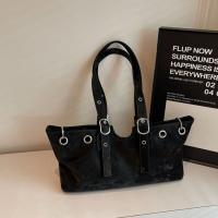 Bolso de mano de PU mate de estilo coreano, bolso de mano de Color sólido, bolso de gran capacidad, estilo étnico, paquetes de axilas de gran capacidad para viaje - details 4