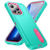 Funda resistente antigolpes militar híbrida 3 en 1 para iPhone 16 Pro Max 11 12 13 14 15 Pro Max 15 Plus 16E cubierta dura para teléfono con soporte para PC - details 8