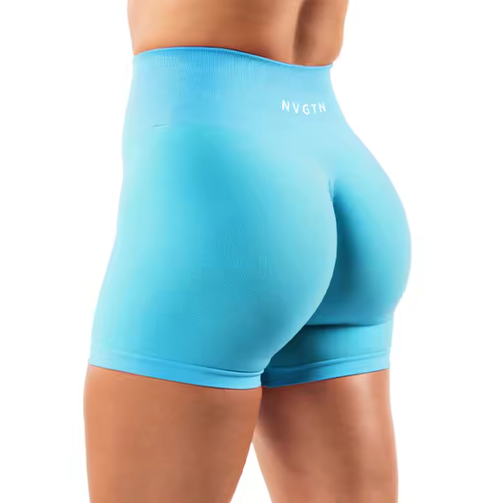 Pantalones Cortos de Yoga Ampliados NVGTN de Spandex para Mujeres Ropa de Gimnasio Suave para Entrenamiento - 1