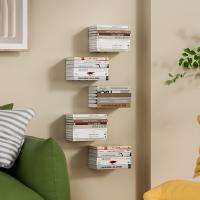 Organizador de libros Invisible multifunción, estantería flotante, accesorios de estante de exhibición, decoración del hogar montada en la pared para interiores, 2 uds. - details 12