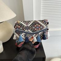 Bolso de hombro con borla para mujer, bandolera de estilo étnico de nicho popular, nueva tendencia, a la moda, con personalidad, 2024 - details 8