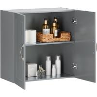 Armario Auxiliar Multiusos de Pared Mueble Baño Colgar Armario Suspendido con 2 Puertas Blanco 60 x 30 x 60 cm - details 46