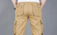 Pantalones de carga tácticos para hombres, Ropa de algodón para exteriores de talla grande, Pantalones de senderismo de camuflaje - details 3