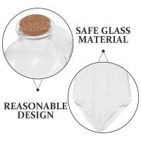 Kit de Ceremonia Unity Botella de Corcho con Corazón en 3Pcs Vasa de Planta Hidropónica para Bricolaje Papelería y Artesanía - details 1