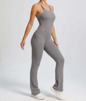 Mono deportivo de yoga sin costuras para mujer, color melocotón, glúteos ajustados, tirantes ajustables, belleza de espalda, gimnasio - details 23