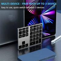 Teclado numérico inalámbrico Bluetooth, almohadilla delgada portátil para ordenador portátil, Mac,PC, escritorio, 35 teclas, 2 uds. - details 6