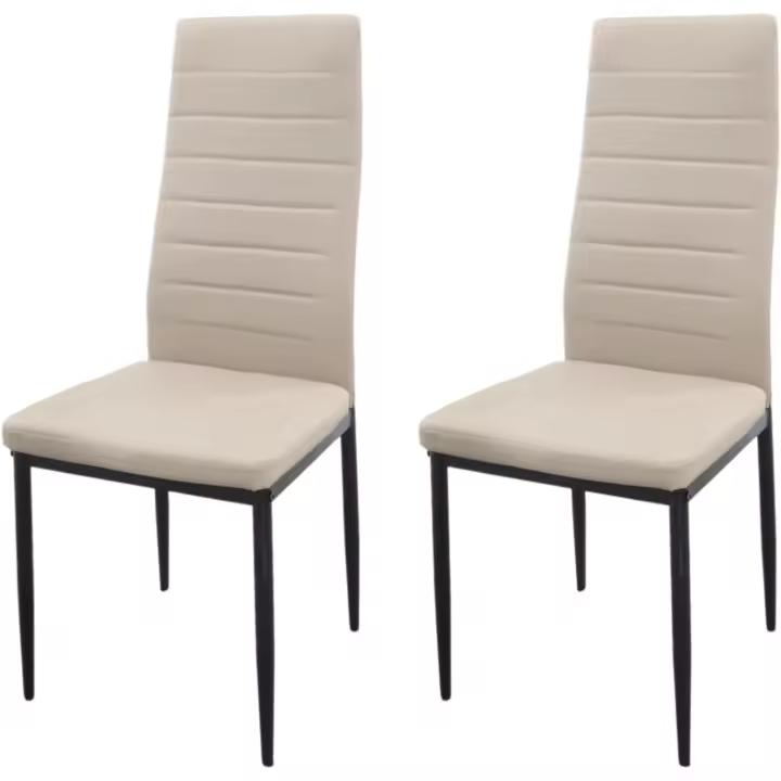 Pack de 2 Sillas de Comedor Tapizadas - Sillas Cocina Tapizadas - Pack Sillas Comedor (Blanco, 2) - 1