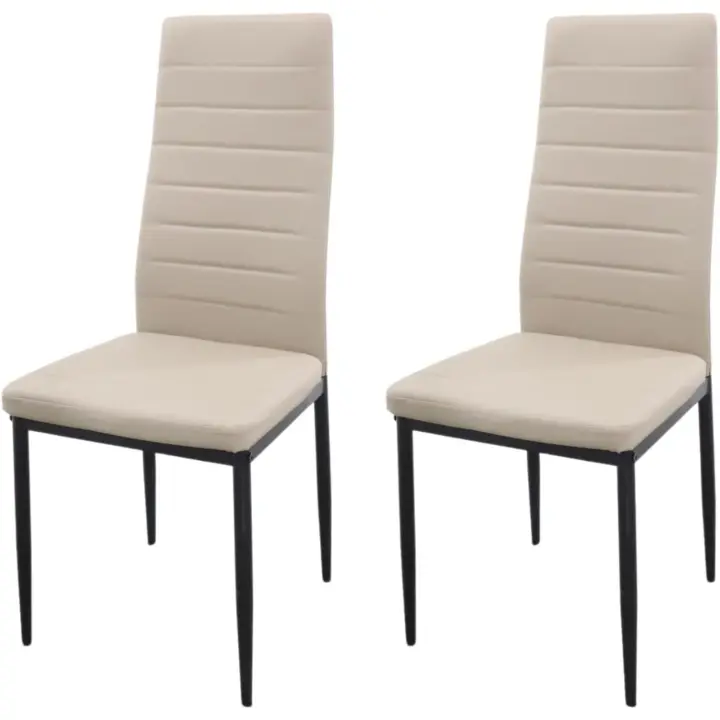 Pack de 2 Sillas de Comedor Tapizadas - Sillas Cocina Tapizadas - Pack Sillas Comedor (Blanco, 2) - 1