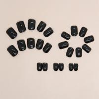 24pcs Uñas Postizas Cortas Y Redondas En Colores Sólidos Full Cover Desmontables Para Dedos De La Mano En Acrílico - details 18