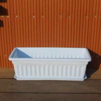Contenedor de plantas para balcón, jardín, exterior, grande, rectangular, de plástico, para verduras, maceta cuadrada - details 4