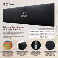 Cabecero de Polipiel o Tela Acualine Liso Dual Dividido en 2 Piezas Tapizado de Alta Gama Cabezal Tapizado Moderno (Tela Beige, 190cm Dual (Camas 180/190)) - details 12