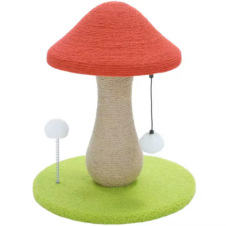 Árbol pequeño para gatos, poste rascador con bola de resorte y rascador para gatos de interior,rascador de gato, juguetes para gatos - 1