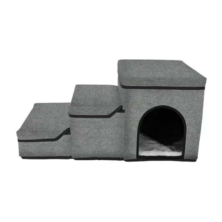 Escalera de escalada plegable, cama portátil para gatos, rampa multifuncional, escaleras auxiliares para perros - 1