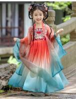 Hanfu-vestido de princesa china para niña, bordado súper inmortal, conjunto de verano de estilo Tang para primavera y otoño - details 15