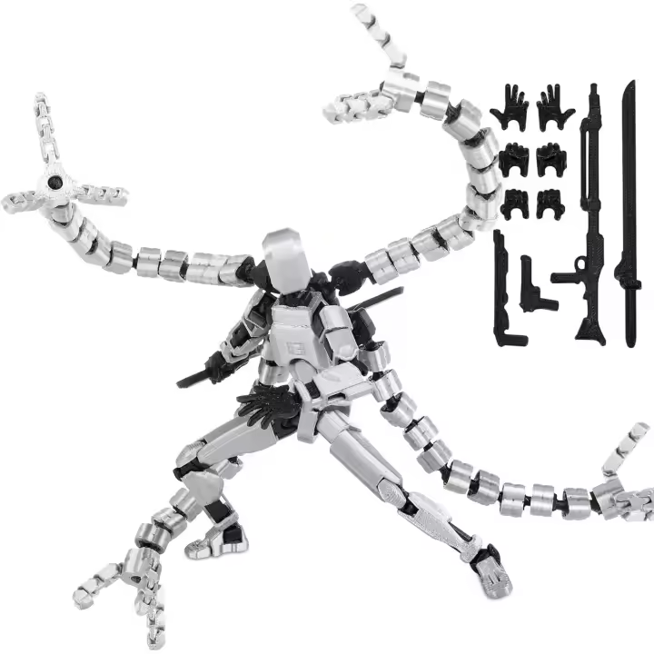 (Ensamblaje completado) Figura de acción Titan 13, Figura de acción Lucky Robo 13 T13 Impreso en 3D Multiarticulado Móvil, Nova T 13 Dummy 13 Action (Octopus) - 1