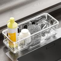 Partición desmontable para fregadero de cocina, estante de esponja de secado rápido, a prueba de humedad, autodrenante, organizador para fregadero de cocina - details 6