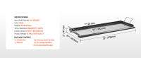 SucceBuy Plancha de acero al carbono, placa rectangular universal de 32 x 14 pulgadas, plancha de gas para barbacoa, teppanyaki, utensilios de cocina portátiles con mango, ideal para acampar y asar - details 1