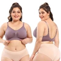 Nuevo 100% algodón grande, copa reforzada, sujetador de lactancia de maternidad ENCE de moda, sujetador posparto - details 1