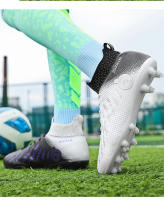 Zapatos de fútbol sala profesionales de césped artificial transpirable de caña alta para hombre y mujer - details 21