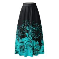 Falda Bohemia Floral aline para mujer, maxifalda larga con bolsillo para playa, vestido de fiesta de cintura alta, swing grande, Verano - details 5
