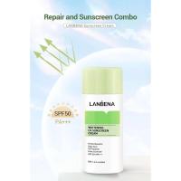 LANBENA crema blanqueadora de protección solar UV herramienta hidratante para el cuidado de la piel SPF50 + para maquillaje desnudo - details 0