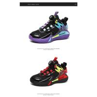 Nuevos zapatos ligeros de baloncesto para niños, zapatos deportivos con hebilla giratoria para niños, zapatillas deportivas transpirables para correr, zapatos de tenis para niños al aire libre - details 26