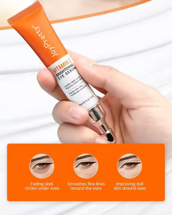 Crema de Ojos de Vitamina C JoyPretty Adiós a las Ojeras, Blanqueado, Firmeza y Suavidad - 1