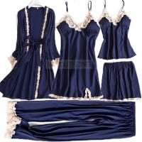 Conjunto de mujer y encaje, pijama de verano con pantalón, ropa casual para el hogar, bata estilo kimono, PJS - details 30