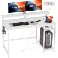 Escritorio de Ordenador con Soporte para Monitor Almacenamiento Reversible y Ganchos Para Juegos - details 16