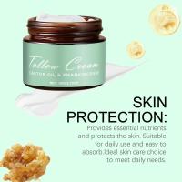 EELHOE Sebo de res alimentado con hierba para la piel Sebo de res batido orgánico Incienso y aceite de ricino Crema hidratante facial para cara Mano Cuerpo 100% puro cuidado de la piel facial natural para mujeres y hombres - details 3