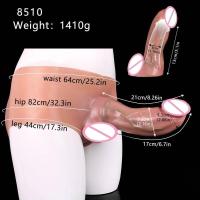 Embalaje privado SEXY FAAK Calzoncillos de silicona con consolador realista hueco grande usable con funda Masturbador masculino Juguetes sexuales para hombres Retraso de la eyaculación - details 12