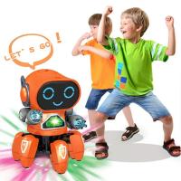 Niños Danza Robot Música LED 6 Garras Pulpo Robot Regalo de Cumpleaños Niños Educación Infantil Niños Niñas Regalos Creativos - details 7