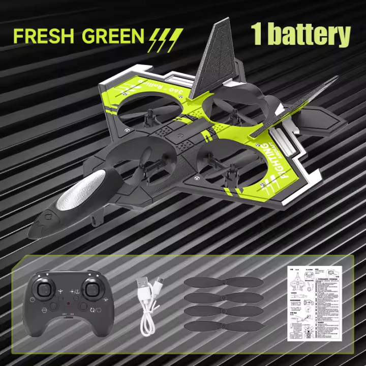 Avión de Control remoto S98 RC, juguete de espuma fija con altura ligera, acrobacias, Dron de combate de cuatro ejes, juguetes para niños, regalos de navidad - 1