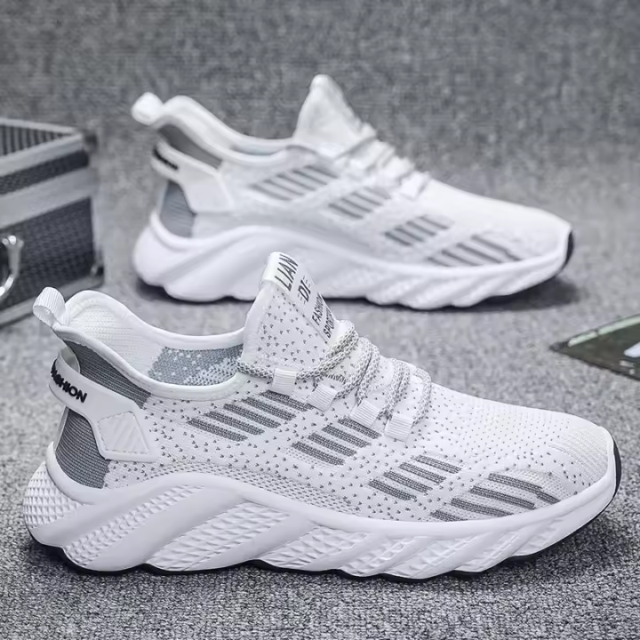 Zapatos nuevos, zapatos para correr individuales de malla transpirable con suela suave y ligera - 1