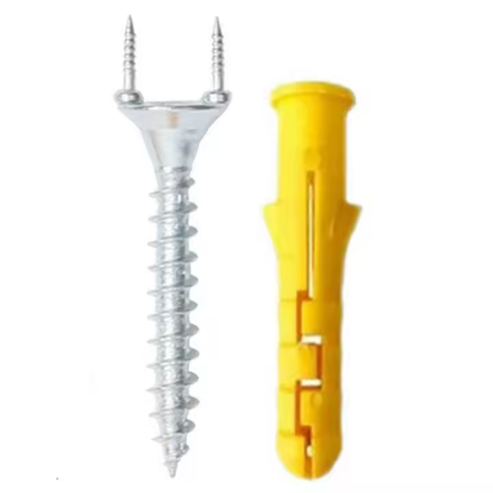 50 Uds tornillo de doble cabeza sin costura zócalo de madera maciza tornillos de seguridad de línea de pie sin costura - 1
