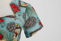 Fiesta de mujer, falda fina de lunares, retro, elegante - details 7