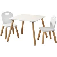Juego de Mesa y Silla para Niños Blanco 55x55x45cm 27,5x27,5x50,5cm 1771213 - details 0