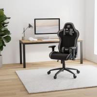 DR110 - Silla Gaming Profesional, Tejido Tejido Alta transpirabilidad, reposabrazos 4D, Ruedas silenciosas, pistón Clase 4, inclinación, cojín Lumbar y Cervical, Color Negro - details 14